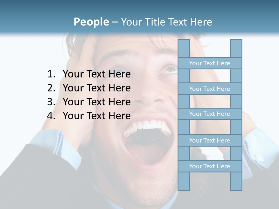 Writing Toon Human PowerPoint Template