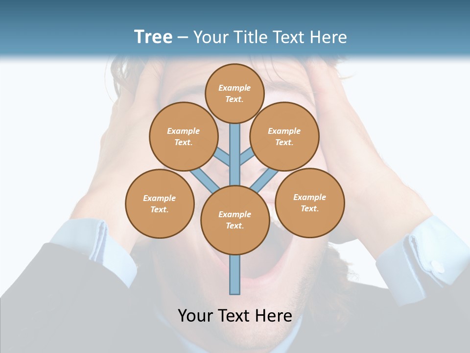 Writing Toon Human PowerPoint Template