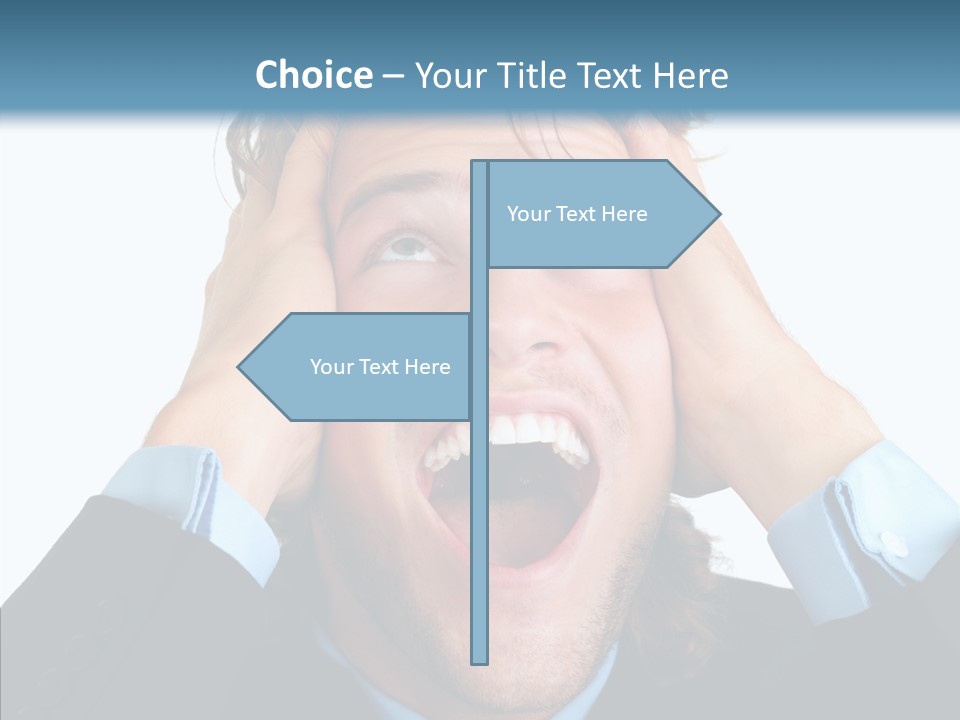 Writing Toon Human PowerPoint Template