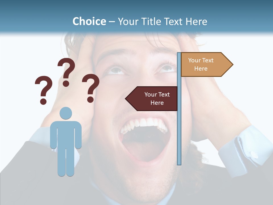 Writing Toon Human PowerPoint Template