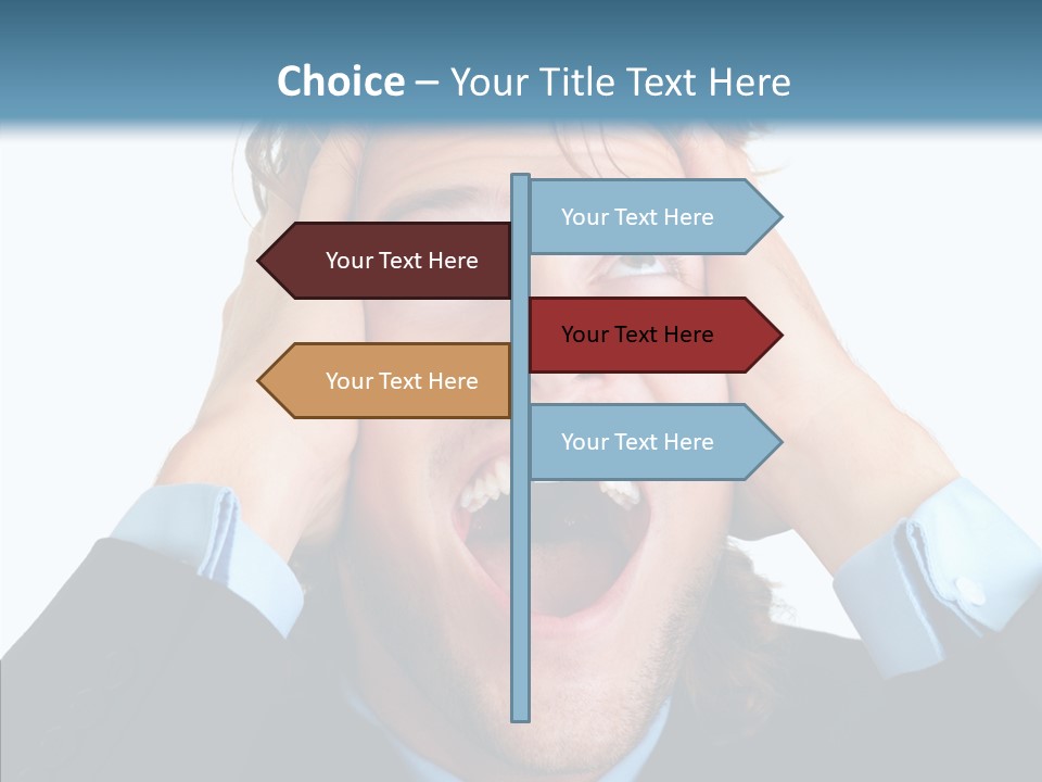 Writing Toon Human PowerPoint Template