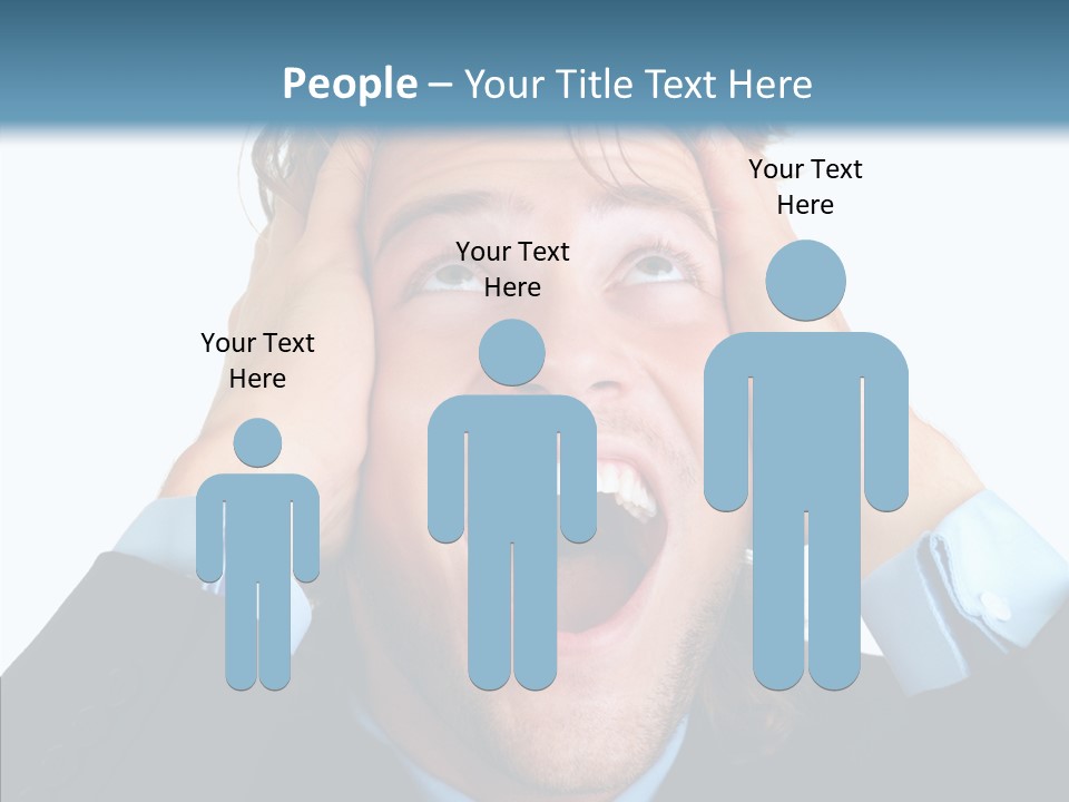Writing Toon Human PowerPoint Template