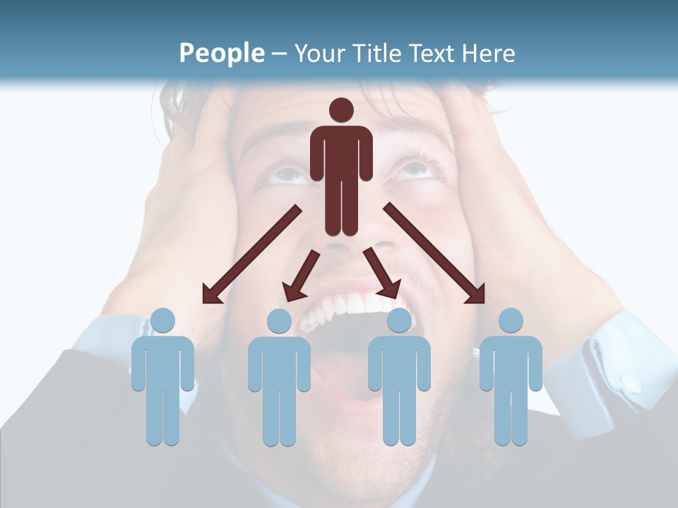 Writing Toon Human PowerPoint Template