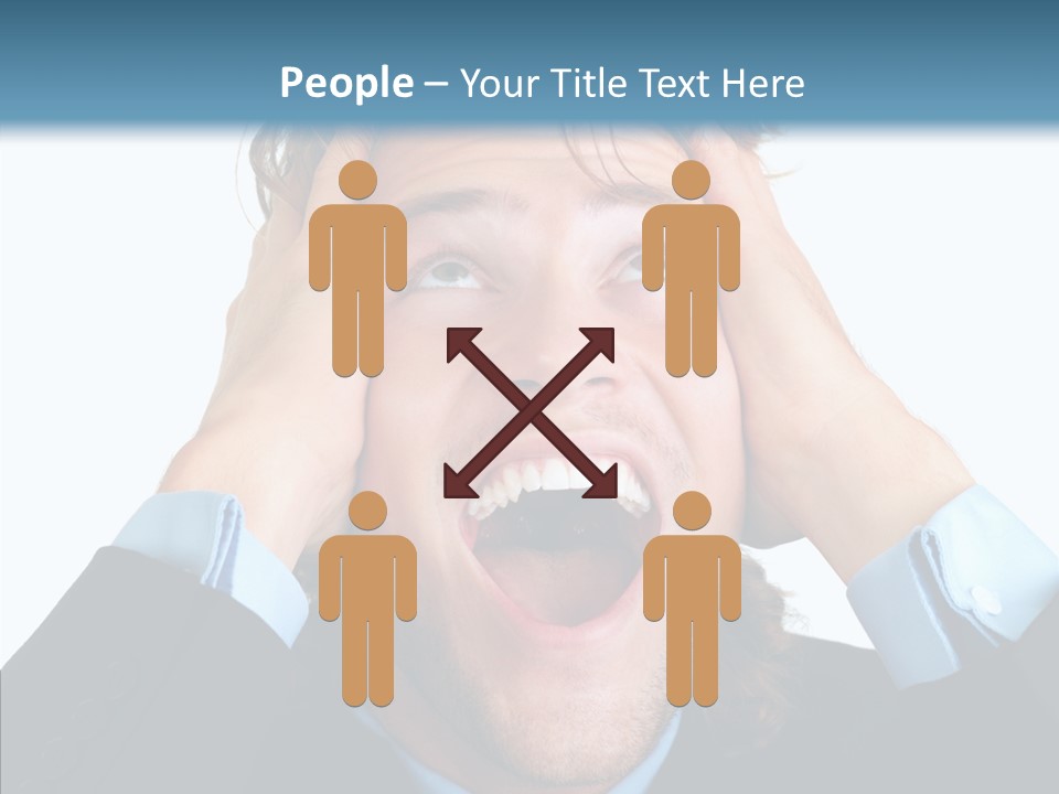 Writing Toon Human PowerPoint Template