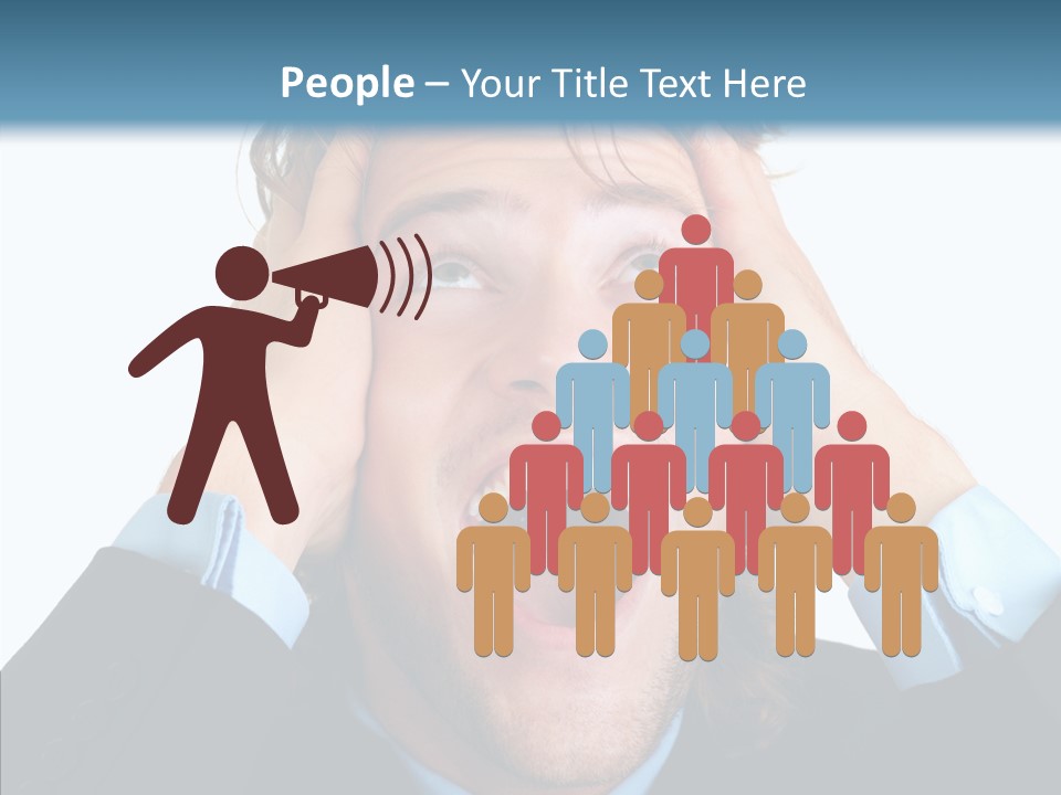 Writing Toon Human PowerPoint Template