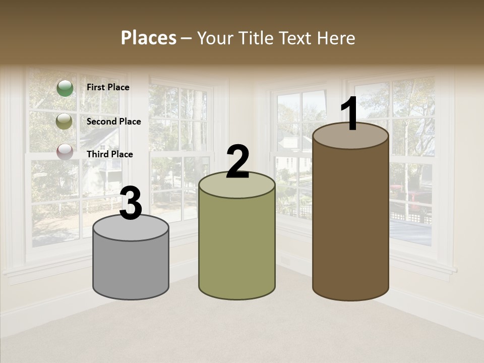 Chandelier Modern Tan PowerPoint Template