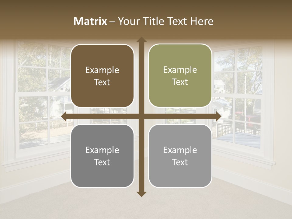 Chandelier Modern Tan PowerPoint Template