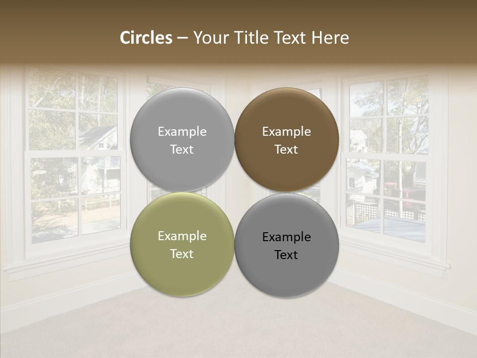 Chandelier Modern Tan PowerPoint Template