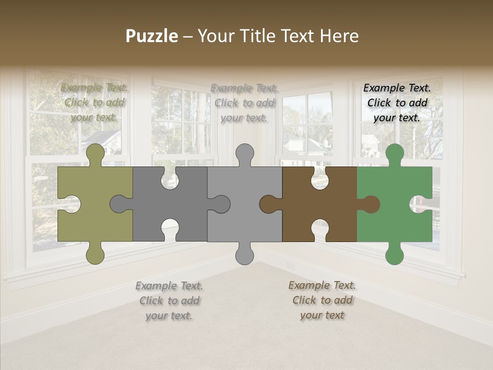 Chandelier Modern Tan PowerPoint Template