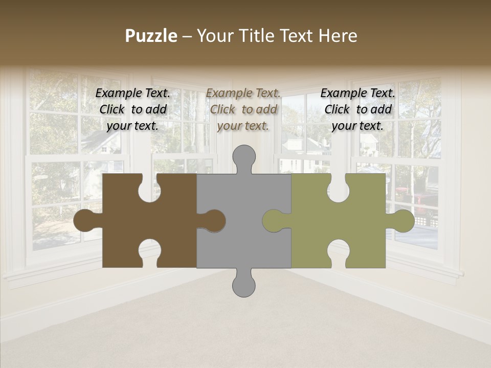 Chandelier Modern Tan PowerPoint Template