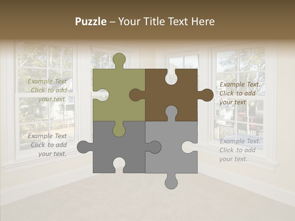 Chandelier Modern Tan PowerPoint Template