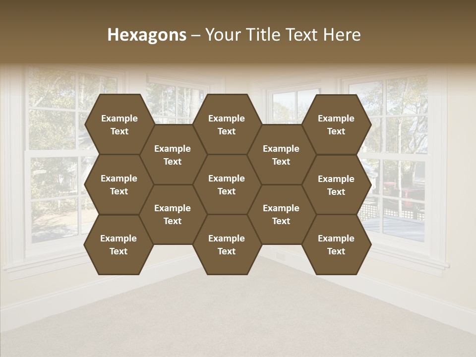 Chandelier Modern Tan PowerPoint Template