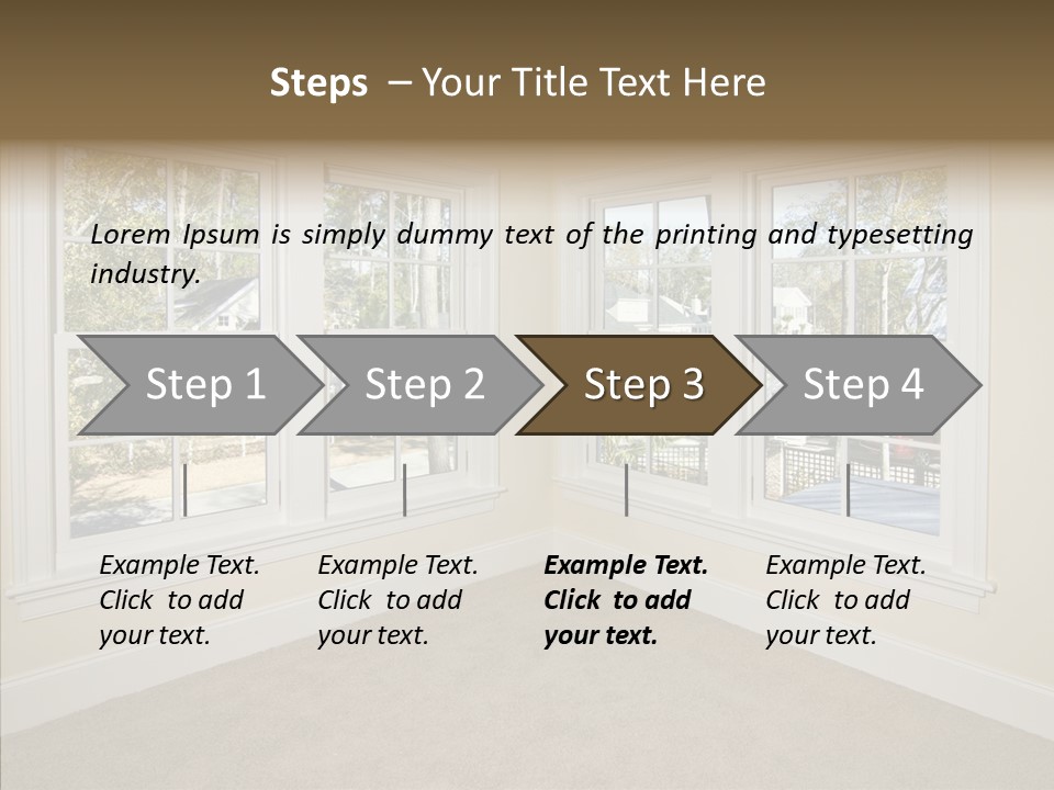 Chandelier Modern Tan PowerPoint Template