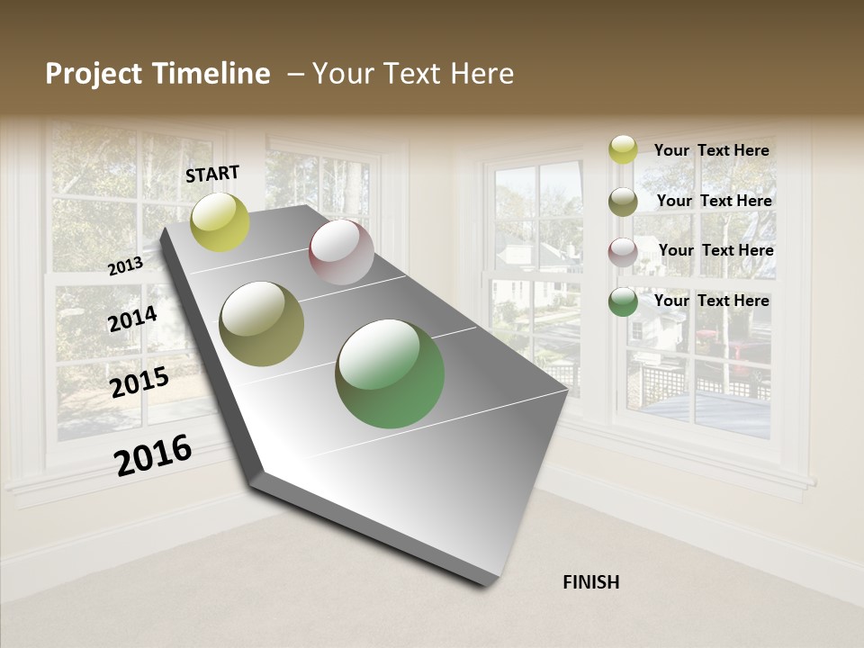 Chandelier Modern Tan PowerPoint Template