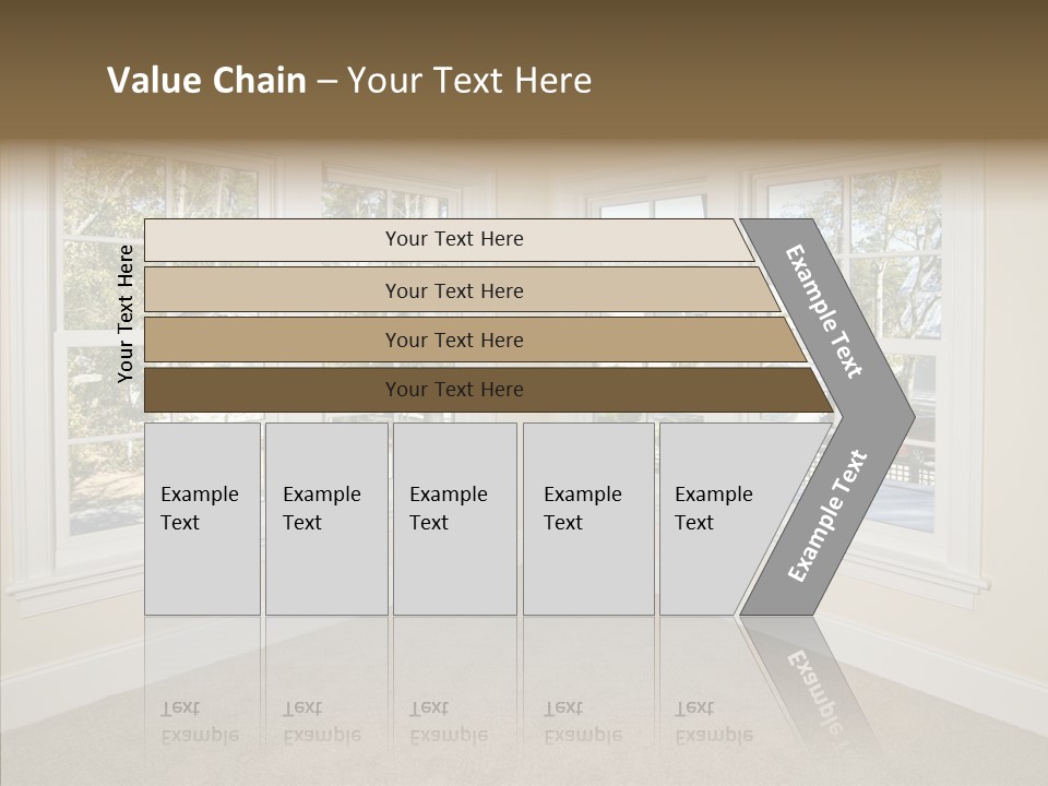 Chandelier Modern Tan PowerPoint Template
