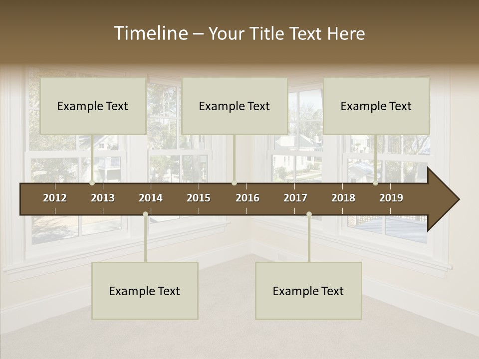 Chandelier Modern Tan PowerPoint Template