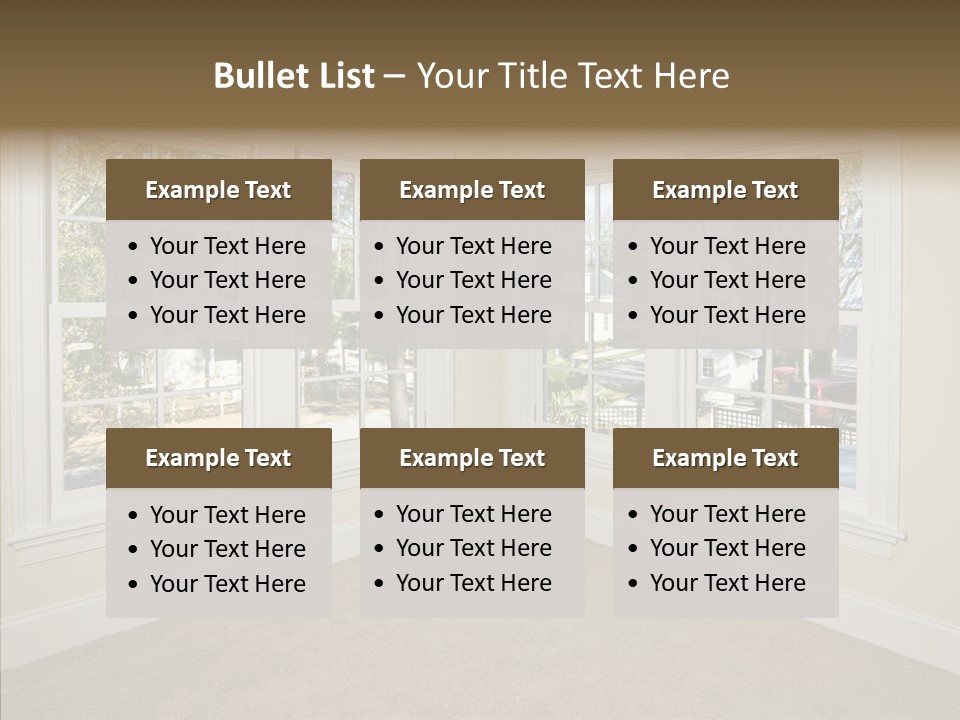 Chandelier Modern Tan PowerPoint Template