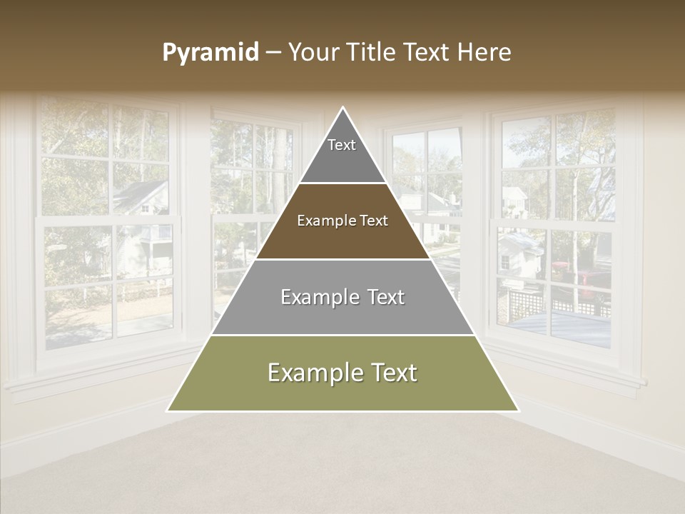 Chandelier Modern Tan PowerPoint Template