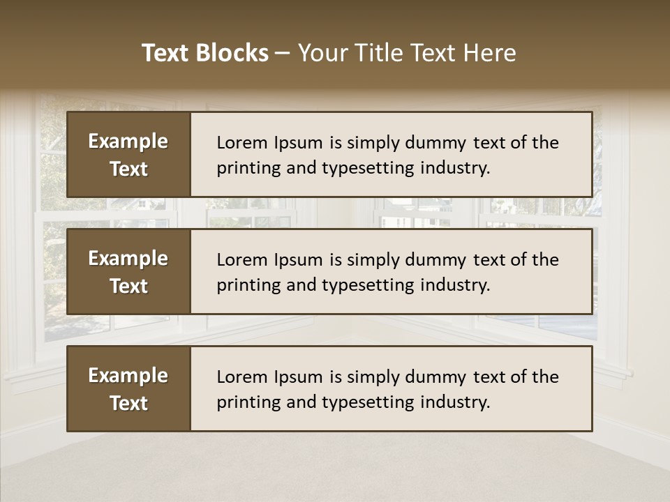 Chandelier Modern Tan PowerPoint Template