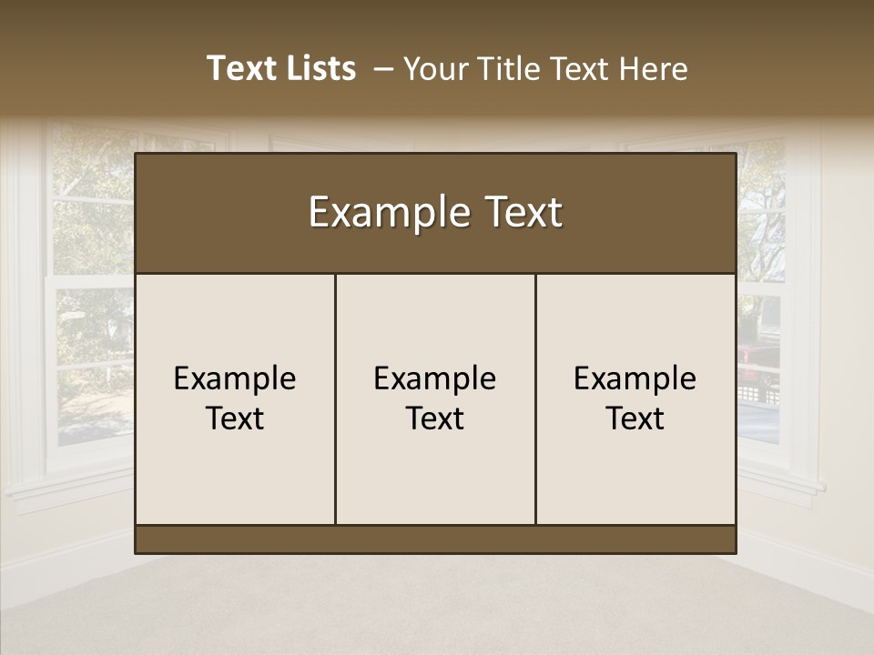 Chandelier Modern Tan PowerPoint Template