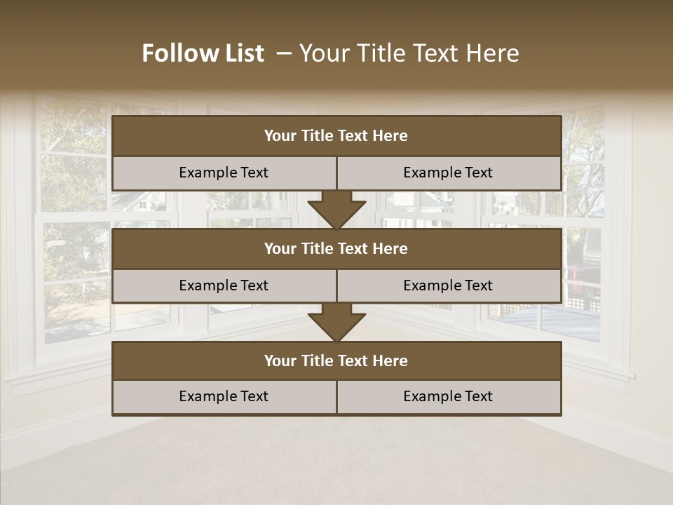 Chandelier Modern Tan PowerPoint Template