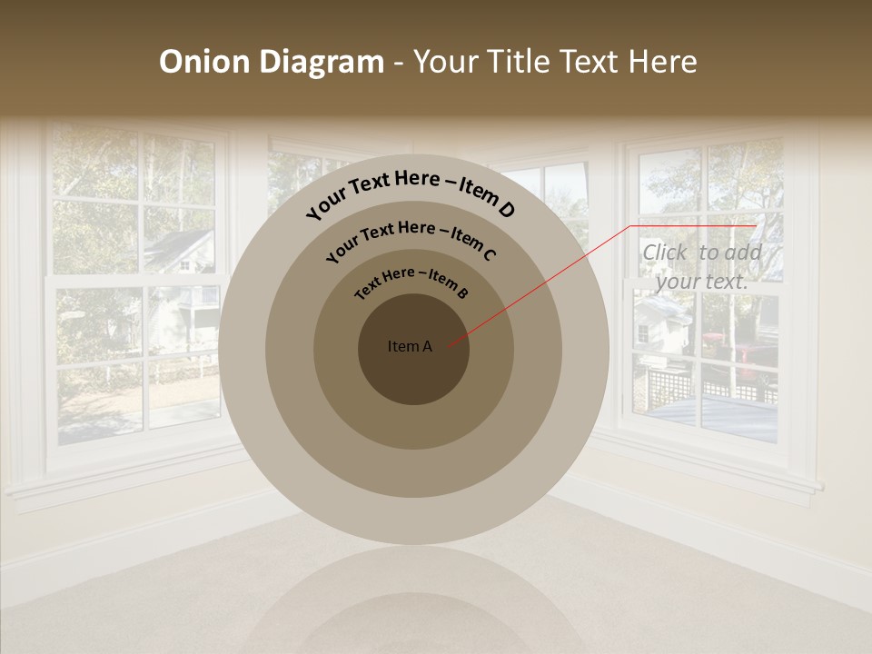 Chandelier Modern Tan PowerPoint Template