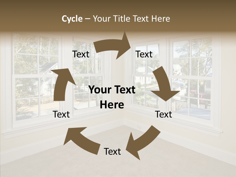 Chandelier Modern Tan PowerPoint Template