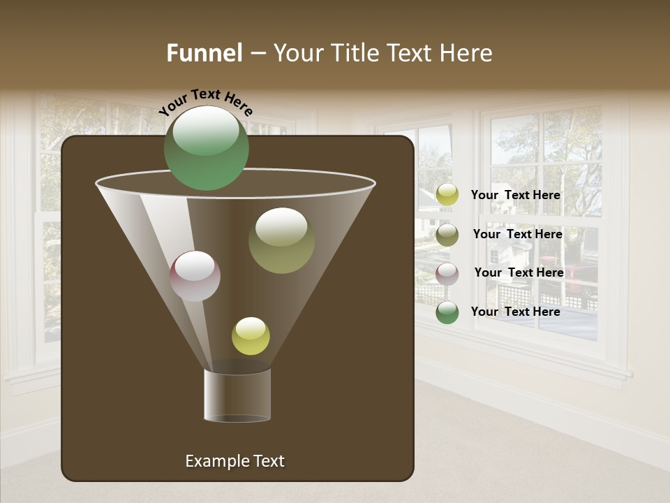 Chandelier Modern Tan PowerPoint Template