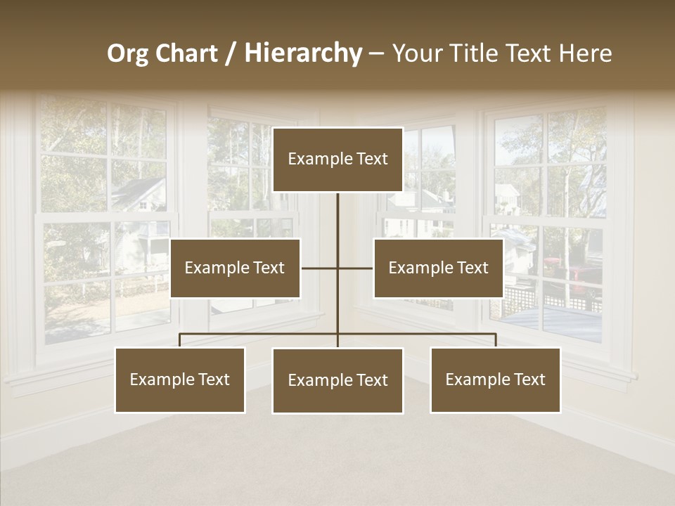 Chandelier Modern Tan PowerPoint Template