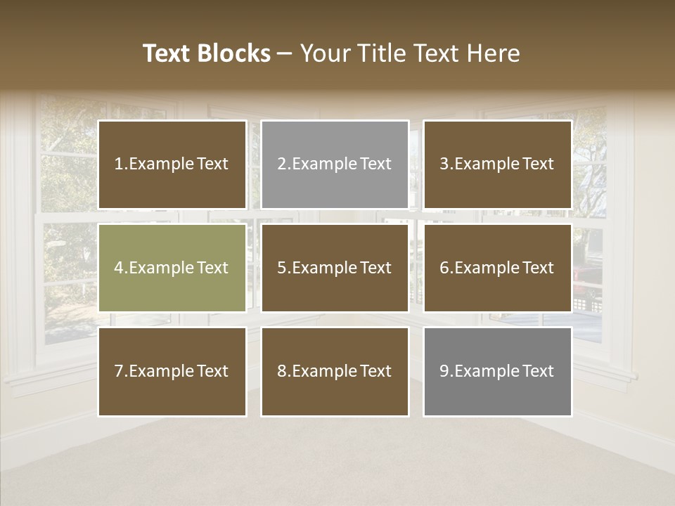 Chandelier Modern Tan PowerPoint Template