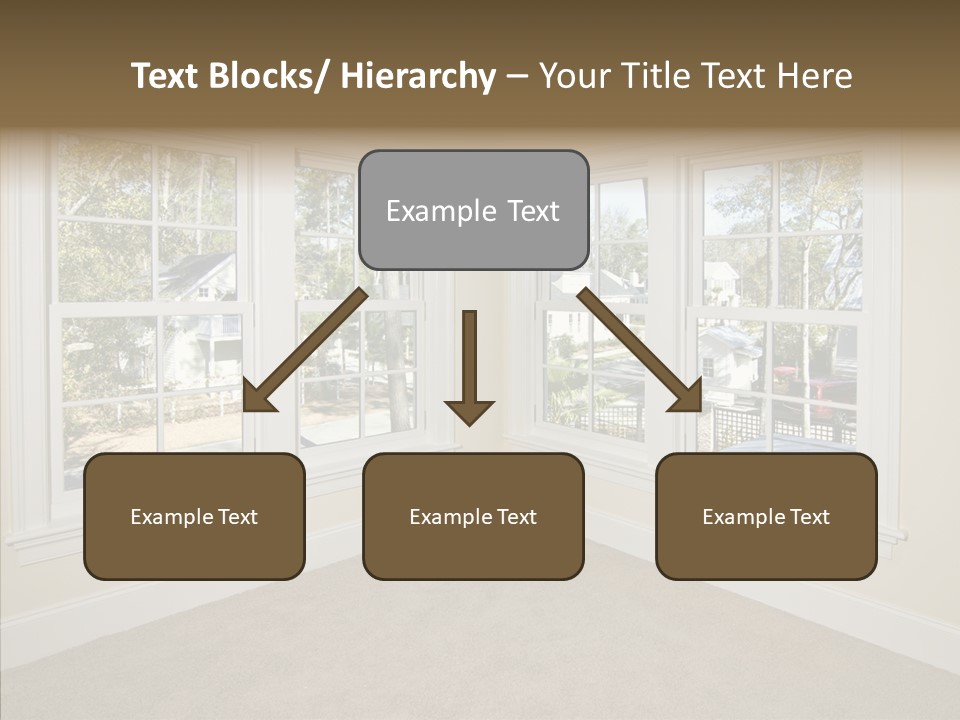 Chandelier Modern Tan PowerPoint Template