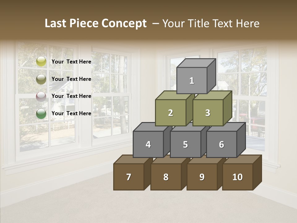 Chandelier Modern Tan PowerPoint Template