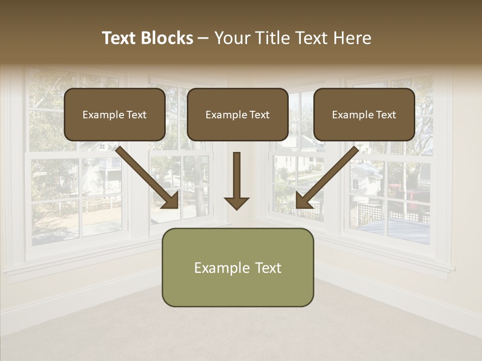Chandelier Modern Tan PowerPoint Template