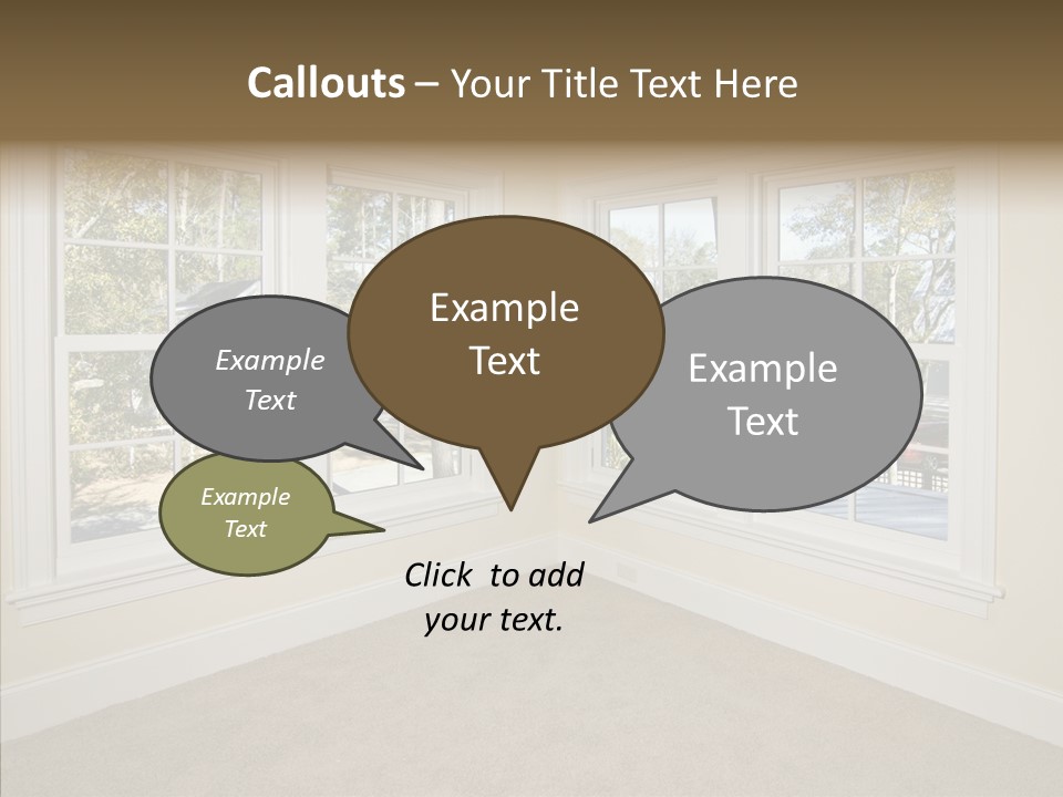 Chandelier Modern Tan PowerPoint Template