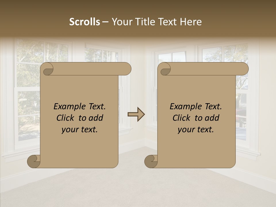 Chandelier Modern Tan PowerPoint Template