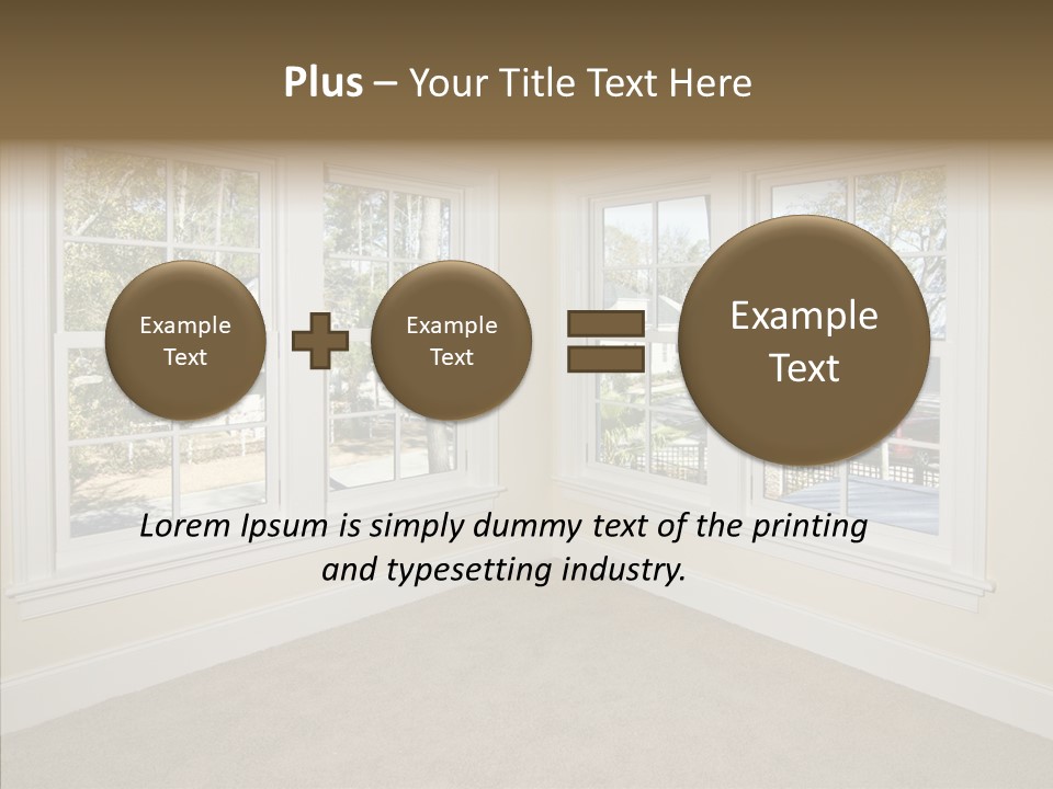 Chandelier Modern Tan PowerPoint Template