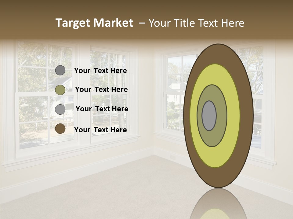 Chandelier Modern Tan PowerPoint Template