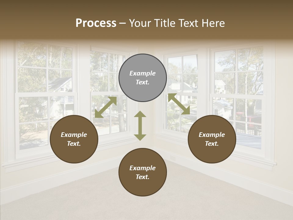 Chandelier Modern Tan PowerPoint Template