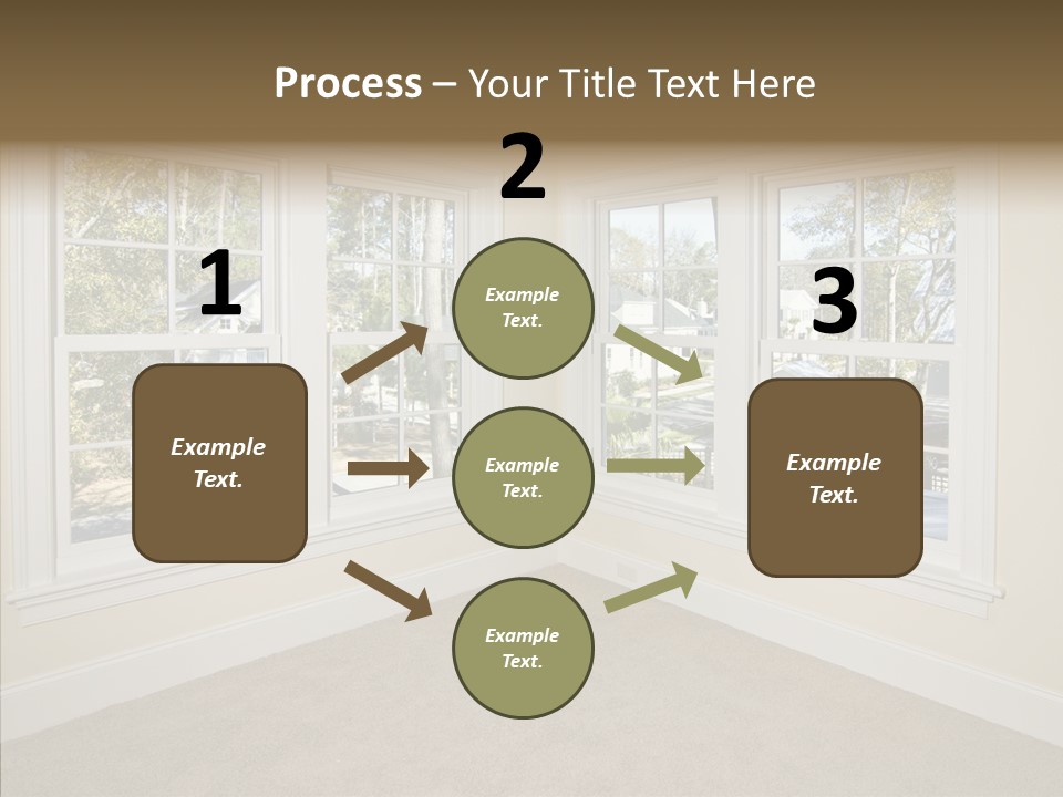 Chandelier Modern Tan PowerPoint Template