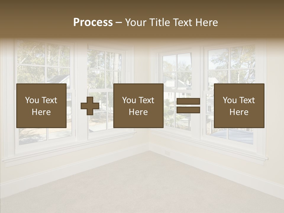 Chandelier Modern Tan PowerPoint Template