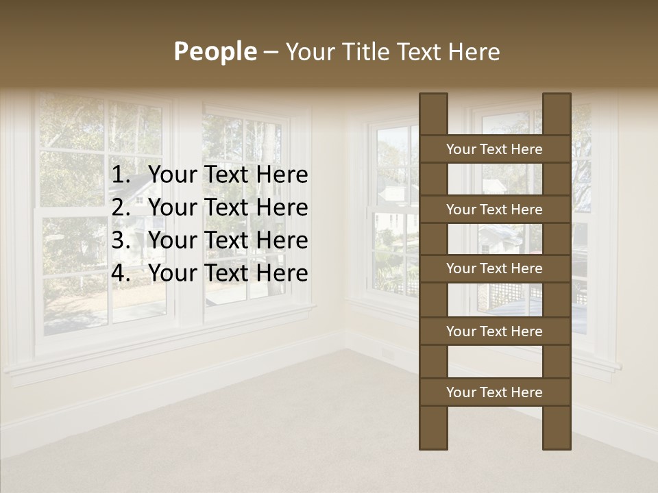 Chandelier Modern Tan PowerPoint Template