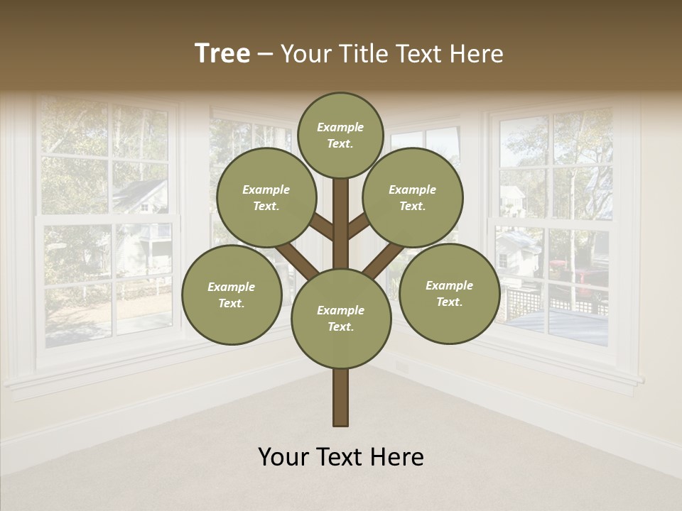 Chandelier Modern Tan PowerPoint Template