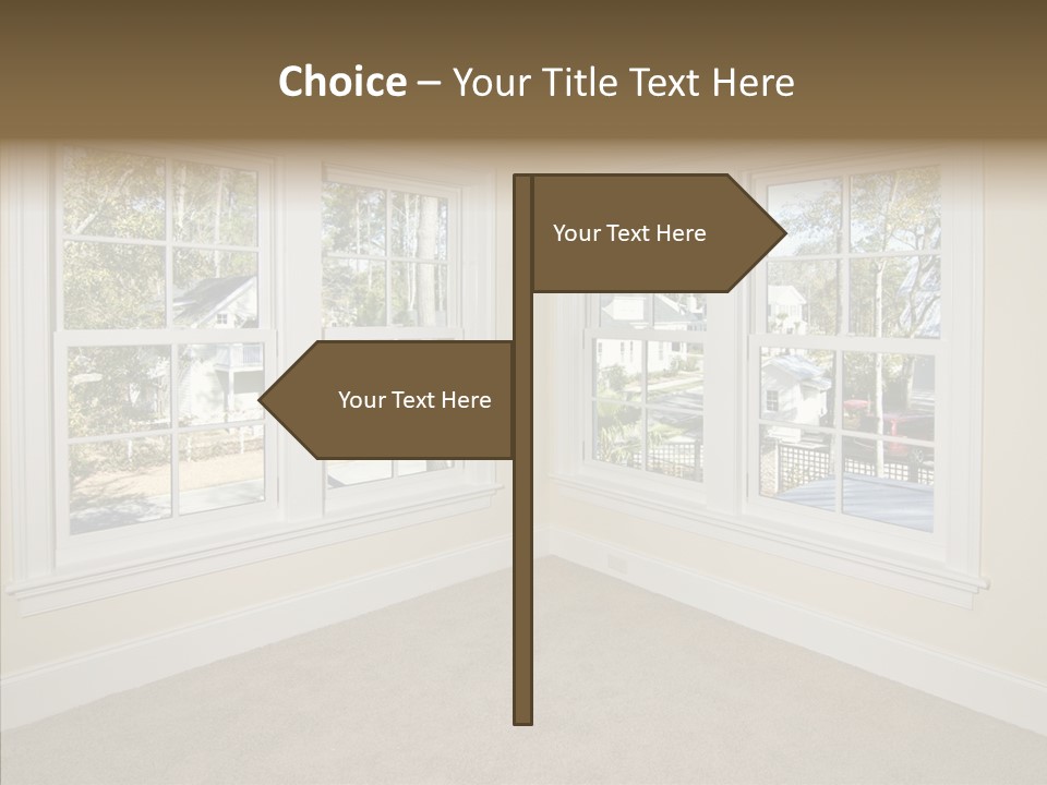 Chandelier Modern Tan PowerPoint Template