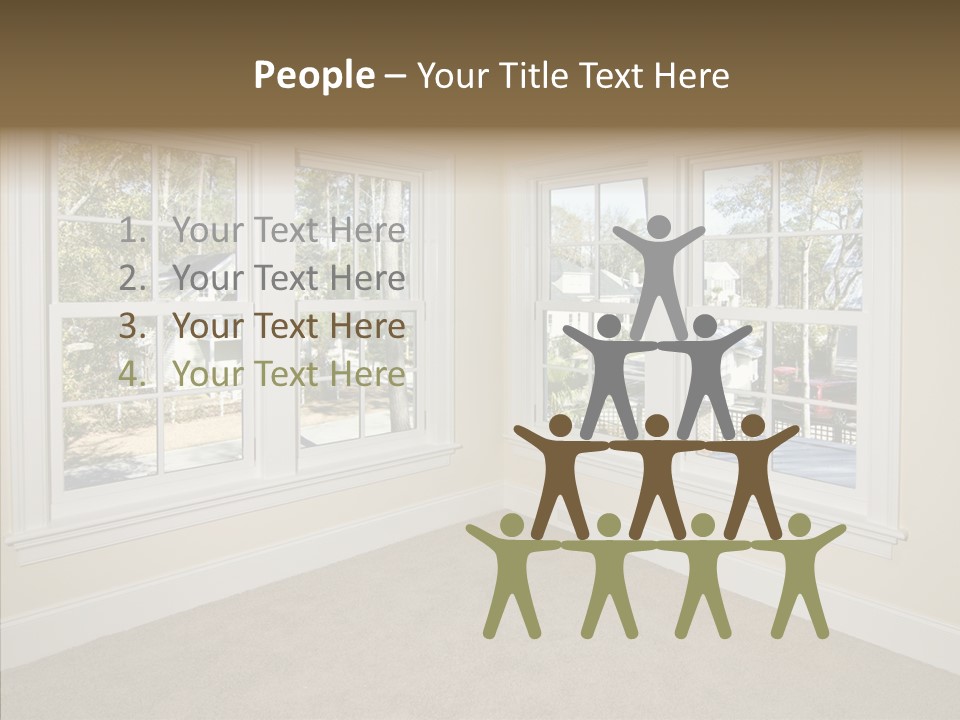 Chandelier Modern Tan PowerPoint Template