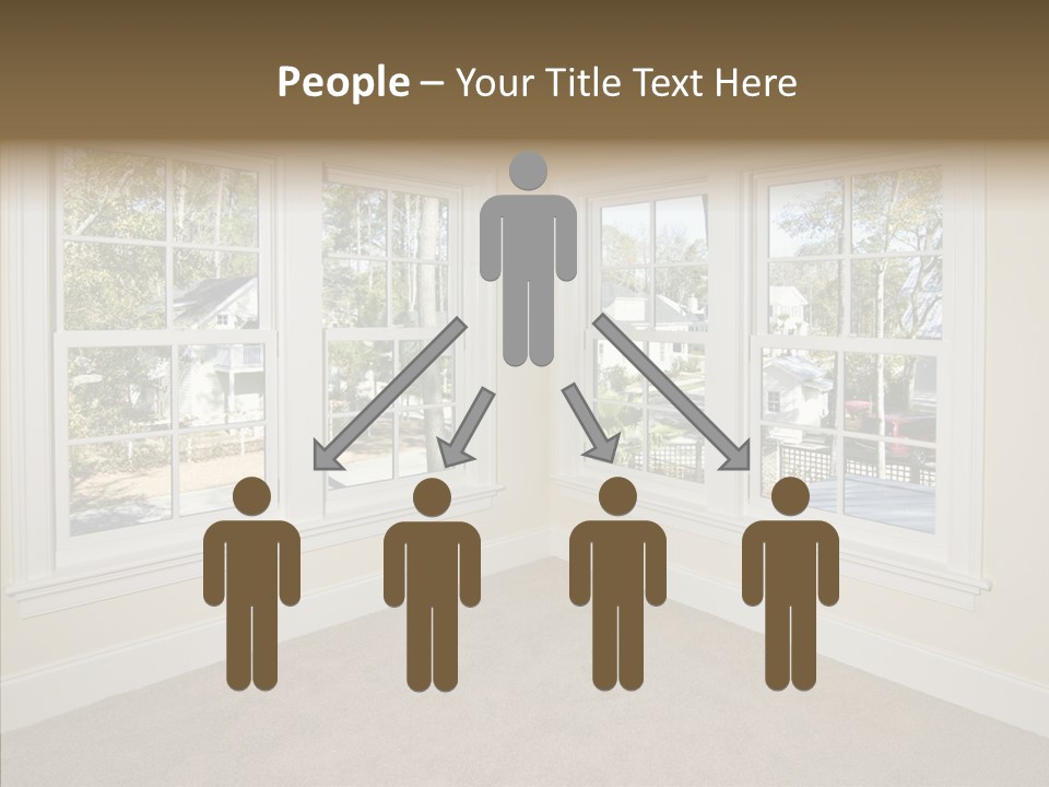 Chandelier Modern Tan PowerPoint Template