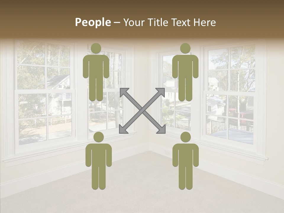 Chandelier Modern Tan PowerPoint Template