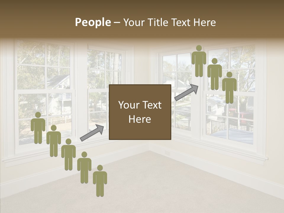 Chandelier Modern Tan PowerPoint Template