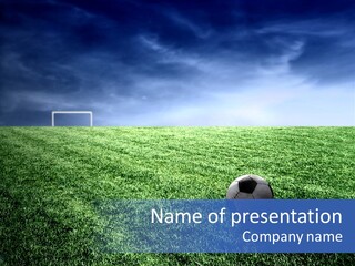 Soccer Epic Ball PowerPoint Template