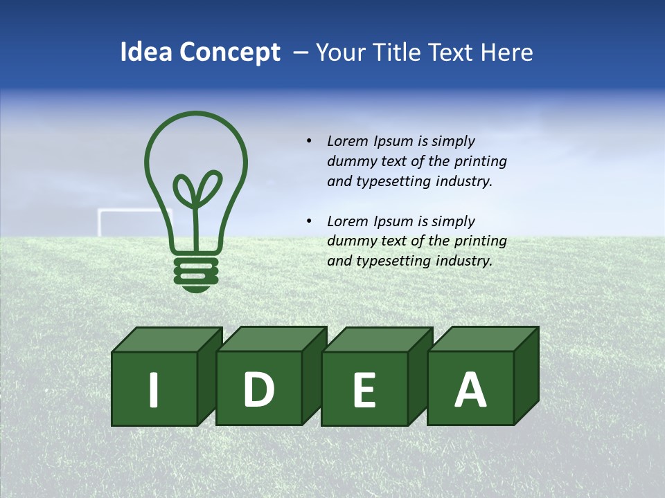 Soccer Epic Ball PowerPoint Template