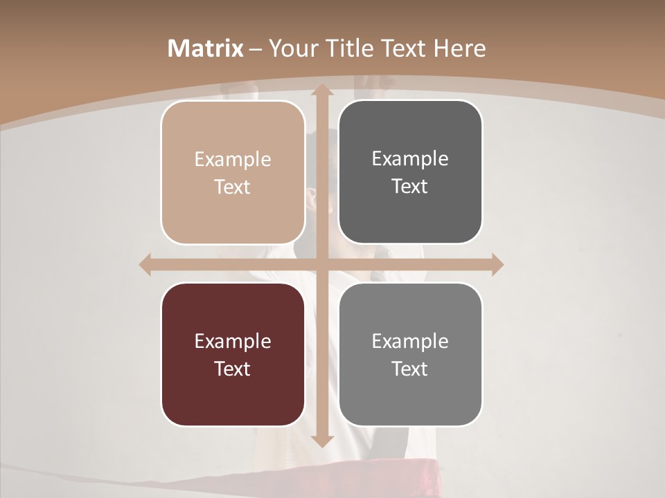 Businessman Tie Step PowerPoint Template